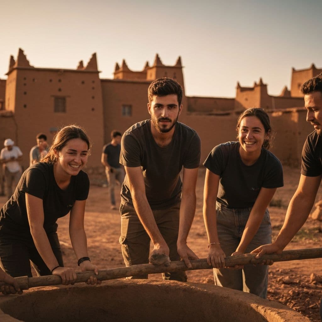 Mission au Maroc — construction d'un puits
